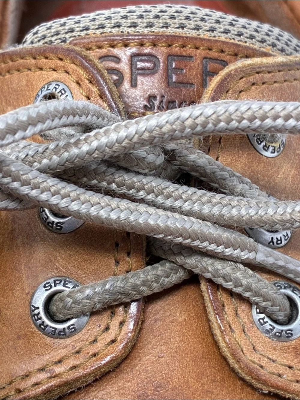 Sperry Men's Brown Leather Classic 2-Eye Boat Shoes